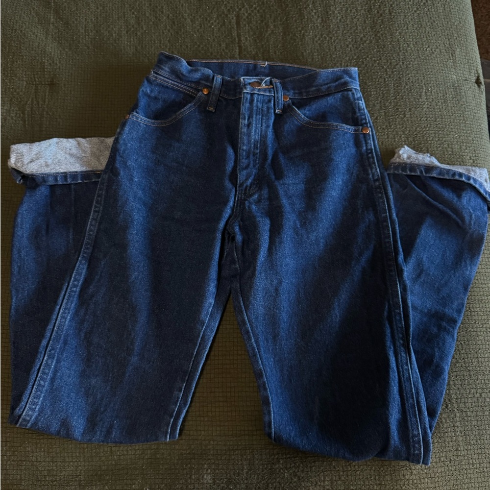 Wrangler Dark Blue Bootcut Jeans